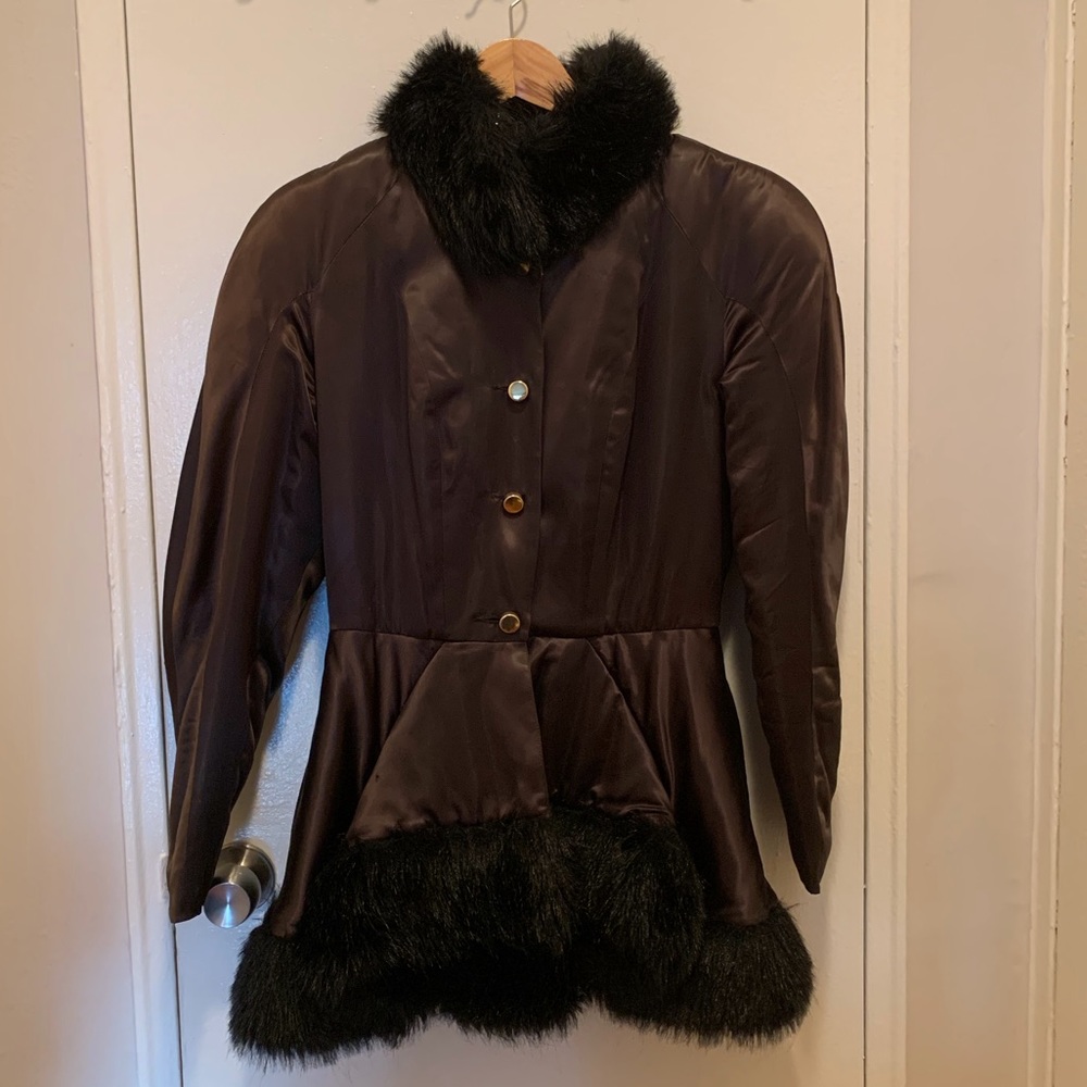 Byblos Satin Peplum Jacket